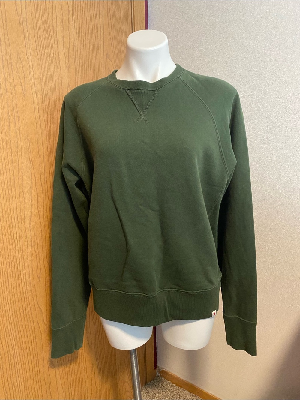 Men's Olive Green Crewneck Sweatshirt